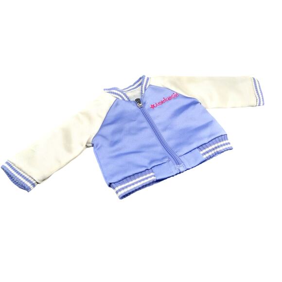 American Girl Doll 18” Innerstar University Varsity Bomber Jacket Purple - Picture 2 of 10
